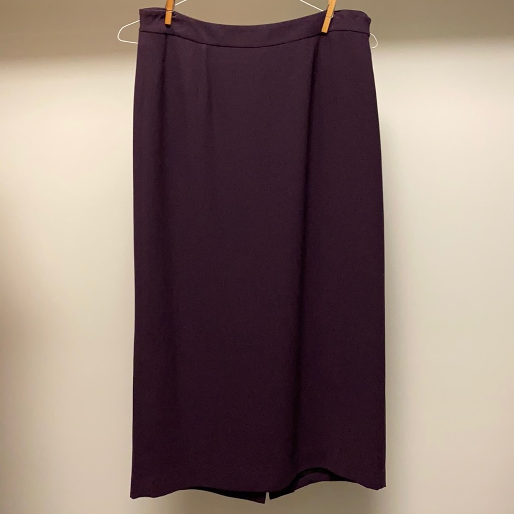 purple RAFAELLA suit skirt